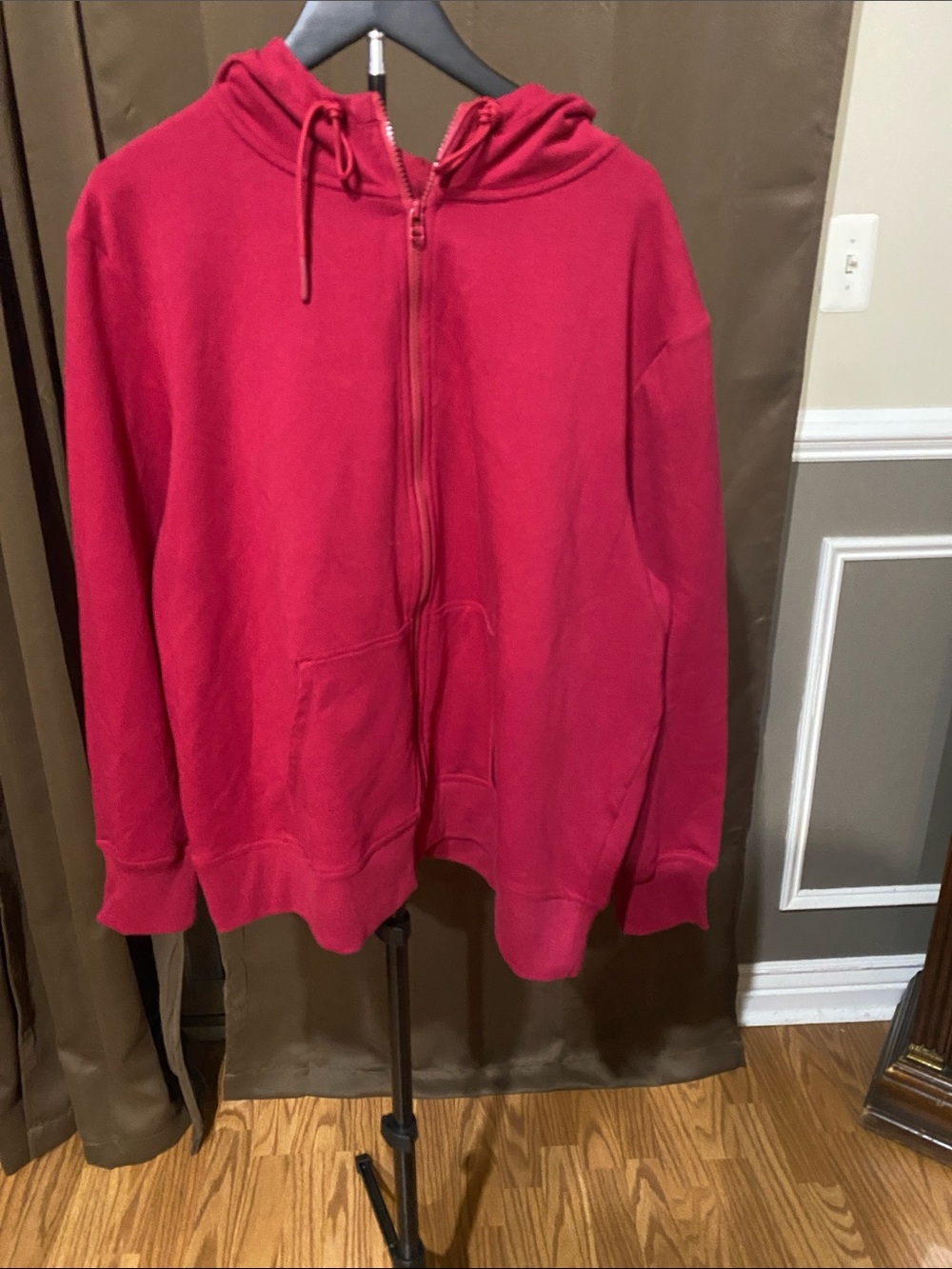 Ideology Red Full-Zip Hooded Sweatshirt